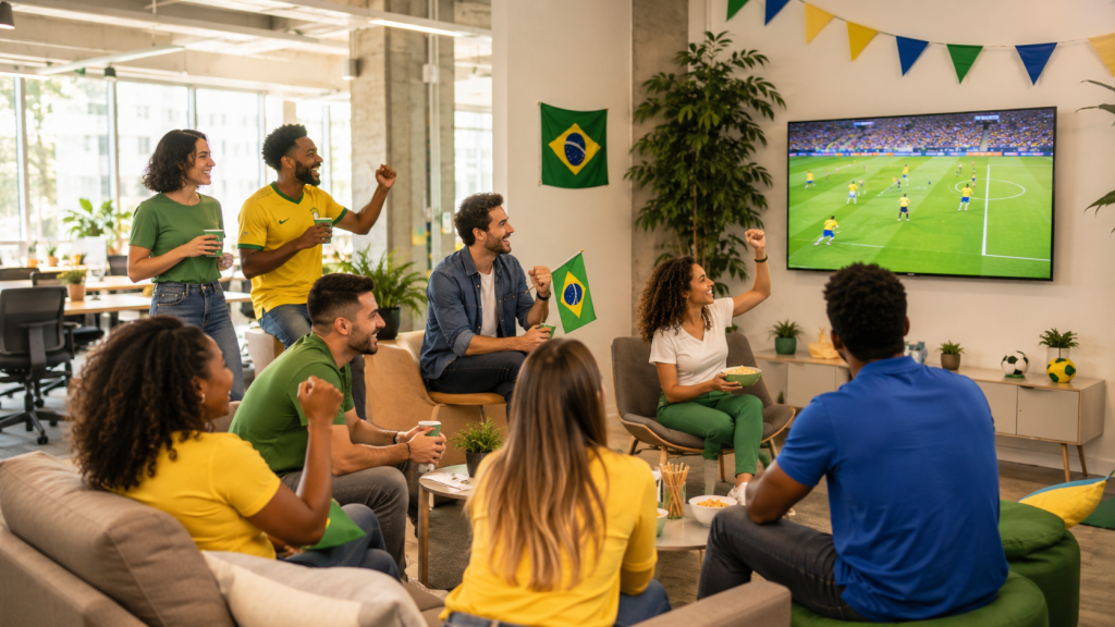 Engajamento de colaboradores na Copa: como o RH pode aproveitar esse momento